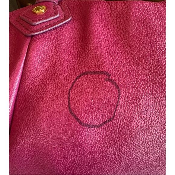 MARC by MARC JACOBS - Classic Q Fran Satchel/Shoulder Bag/Magenta Pebble Leather - Picture 16 of 16
